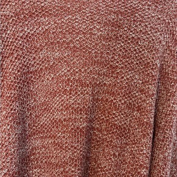 Kye Mi Rust & White Oversized Knit Cardigan - Picture 8 of 9